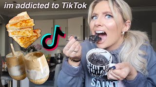 Trying VIRAL tiktok food hacks [upl. by Hctud367]