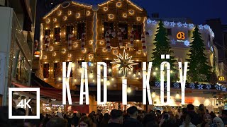 ⁴ᴷ🇹🇷 Christmas and New Years Eve İstanbul Walk  Evening Walk Kadıköy 4K [upl. by Backer805]