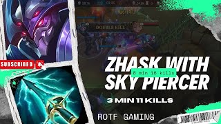 ENEMIES DONT HAVE IDEA HOW TO STOP ZHASK 💀MLBB  ZHASK [upl. by Ajssatan]