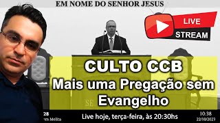 Análise Santo Culto CCB  Mais uma pregação sem evangelho  22102023 [upl. by Omar876]