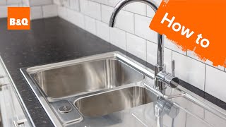 How to replace a kitchen sink part 3 fitting your new sink [upl. by Llerahs]