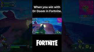 When you win with Doctor Doom in Fortnite shorts [upl. by Annissa]