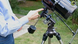 Assembling and polar aligning a simple equatorial mount [upl. by Fedak358]