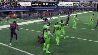 SuperBowl texans vs seahawks Madden 20 [upl. by Leirad]