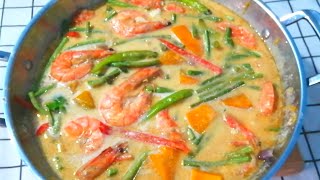 GINATAANG HIPON WITH KALABASA AT SITAW RECIPE [upl. by Liliane]