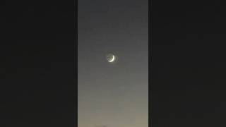 Night Moon  Waning Crescent Moon Waxing Crescent Moon And Brighter Star Near the Moon moonlight [upl. by Fadil274]