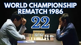 Garry Kasparov vs Anatoly Karpov  World Championship Rematch 1986  Round 22 [upl. by Sander586]