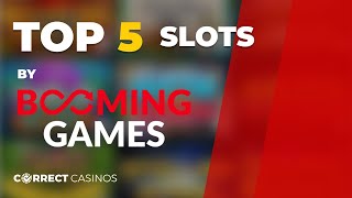 Best 5 slots by Booming Games [upl. by Aicnelav]