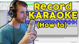 How to Record Vocals for Karaoke  How to Use Audacity [upl. by Estren912]