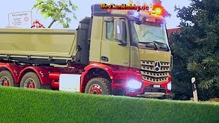 RC TRUCK AND CONSTRUCTION MACHINE ACTION in Sigmaringendorf after Xmas 2018  part 4 [upl. by Alyss463]