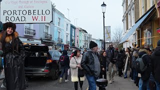 Londons Most FAMOUS Antiques Market  Portobello Road Market [upl. by Bhayani]