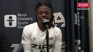 2024 Akron Zips Mens Soccer  PostGame Press Conference vs DePaul Big East Quarters  11924 [upl. by Lardner]