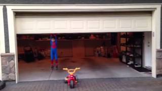 Garage door Spiderman [upl. by Edgerton]