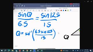 AISL U9L2  The Sine Rule [upl. by Annamaria652]