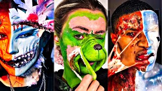 Christmas Removal of Special Effects SFX Makeup vs No Makeup [upl. by Annairba]