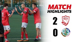 MATCH HIGHLIGHTS  Jersey Bulls 2 CorinthianCasuals 0 [upl. by Marlane209]