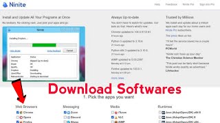 Download all Softwares from 1 website  Ninite best website for all softwares [upl. by Josias310]