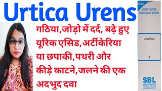 Urtica Urens यूरिक एसिड कम करे बिना साइड इफैक्ट्स  Homeopathic Medicine Urtica Urens Uses In Hindi [upl. by Ivonne]