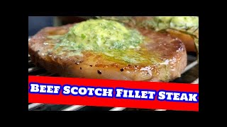 Happy 4th of July  Beef Scotch Fillet Steak with Lemon Herb Garlic Butter Sauce  The Hanging Rice [upl. by Ahtelra]