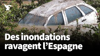 Ces inondations impressionnantes ravagent le sud de l’Espagne faisant des dizaines de morts [upl. by Artek]