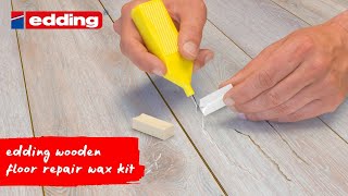 edding 8902 wooden floor repair wax kit [upl. by Mavra34]