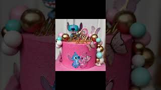 OMG look at these 2 cakes twincake twinings girls birthdaycake stitch liloandstitch [upl. by Rokach]