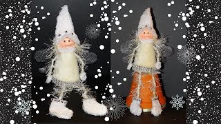 DIY Angel fairy doll craft ideaGreat winterChristmas decoration idea [upl. by Bouley]