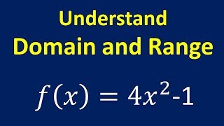 Understand Domain and Range [upl. by Guglielmo]