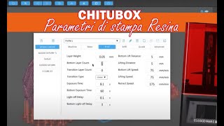 CHITUBOX Parametri di stampa Stampanti 3D Resina [upl. by Anwahsal932]