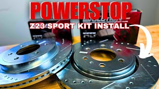 2018 Ford F150 Brake Replacement  Powerstop [upl. by Sheryl981]