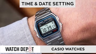 How To Change The Time On Casio Watches [upl. by Nylkaj17]