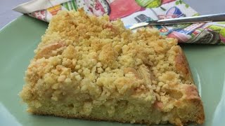 Thermomix TM 5  Leckerer RhabarberStreuselkuchen vom Blech  Thermilicious [upl. by Cormick]