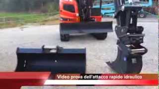 Attacco rapido idraulico video prova IBEsrl [upl. by Teyugn]