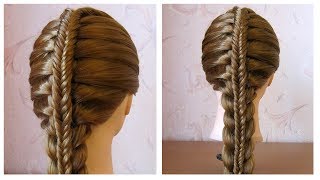 Coiffure avec tresse 🌸 Tuto coiffure pour tous les jours facile à faire [upl. by Cheshire536]