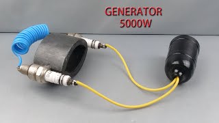 I turn Copper Wire PVC 050 into Free Energy Generator 5000w220v  Amazing New Technology 100 [upl. by Burrill91]