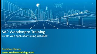 Webdynpro ABAP Training  Webdynpro ABAP Tutorial [upl. by Enaek]