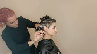 TUTORIAL  Taglio Moda Corto Donna Undercut [upl. by Boothe]