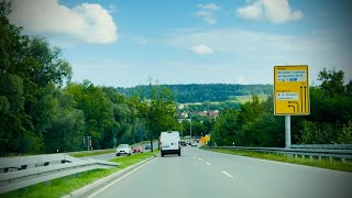 4k Germany 🇩🇪  Drive from Altshausen to Ravensburg 3 September 2024 [upl. by Angelis]