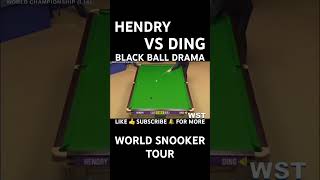 Black Ball Drama snooker snookertime shorts snookermoments snookerworld shortvideo [upl. by Neff978]