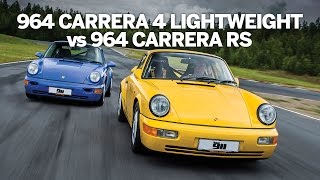 Porsche 964 Carrera RS vs 964 Carrera 4 Lightweight [upl. by Cox]