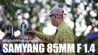 LENSA SAMYANG 85mm f14 HASIL TEST FOTO amp VIDEO DOP [upl. by Assirral]