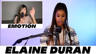 Elaine Duran  Emotion REACTION [upl. by Dorelia]