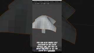 how to make cloth physics in blender shaders blender shortsviral havefun gamedev [upl. by Lubet]