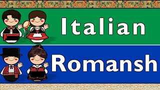 ROMANCE ITALIAN amp ROMANSH SURSILVAN [upl. by Maddi461]