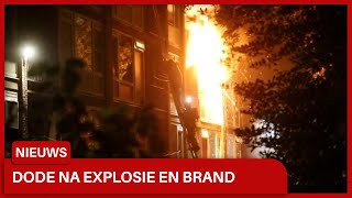 Dode na explosie en brand in flat in Ede [upl. by Essined]