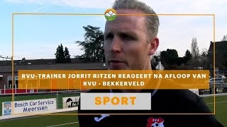 Jorrit Ritzen na afloop RVU  Bekkerveld [upl. by Nottirb]