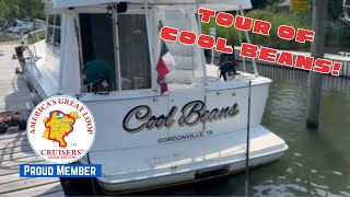 Ep 20  Cool Beans on the Great Loop  BOAT TOUR [upl. by Odlanyer355]