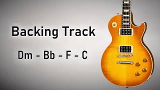 Emotional Rock Pop BACKING TRACK D Minor  Dm Bb F C  80 BPM  Guitar Backing Track [upl. by Anema501]