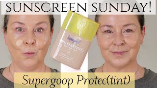 New Supergoop Protectint  Sunscreen Sunday Tinted SPF 50  14 Shades  MineralChemical Hybrid [upl. by Enelyahs]