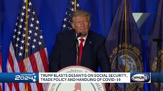 Trump blasts DeSantis on Social Security handling of COVID19 [upl. by Ogilvy]